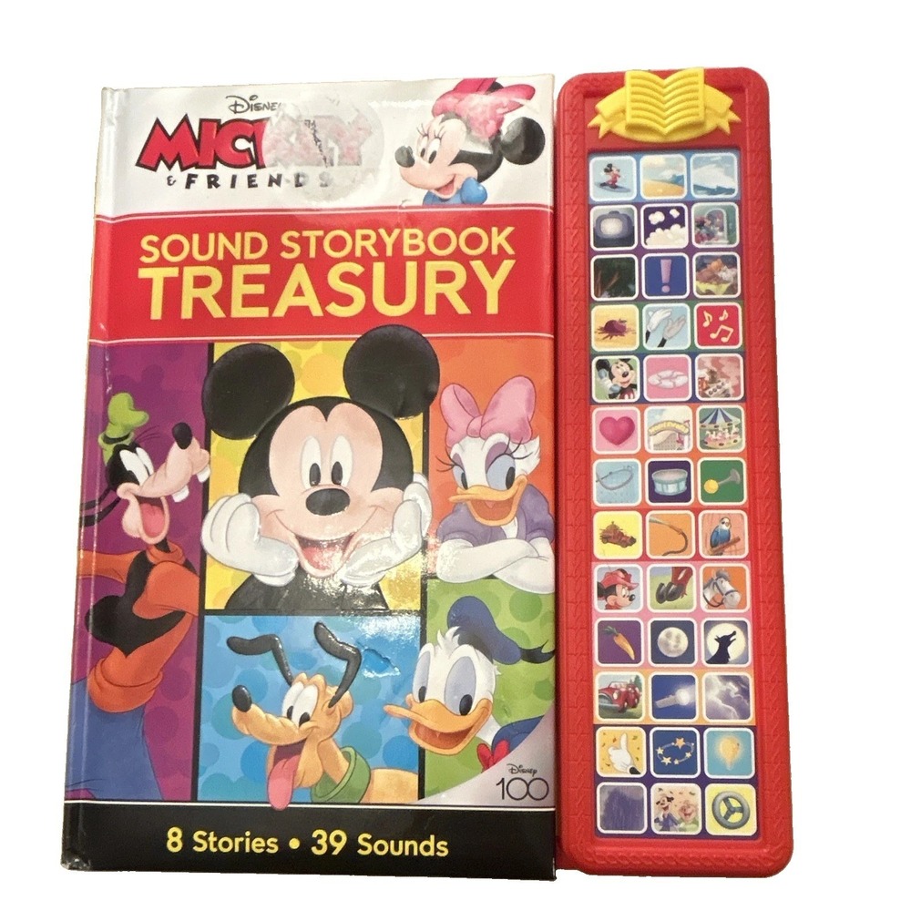 Disney Mickey and Friends Sound Storybook Treasury 39 Button Interactive Book